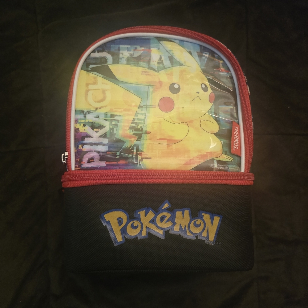 Thermos Pokemon Pikachu Insulated Dual Compartment Lunch Bag